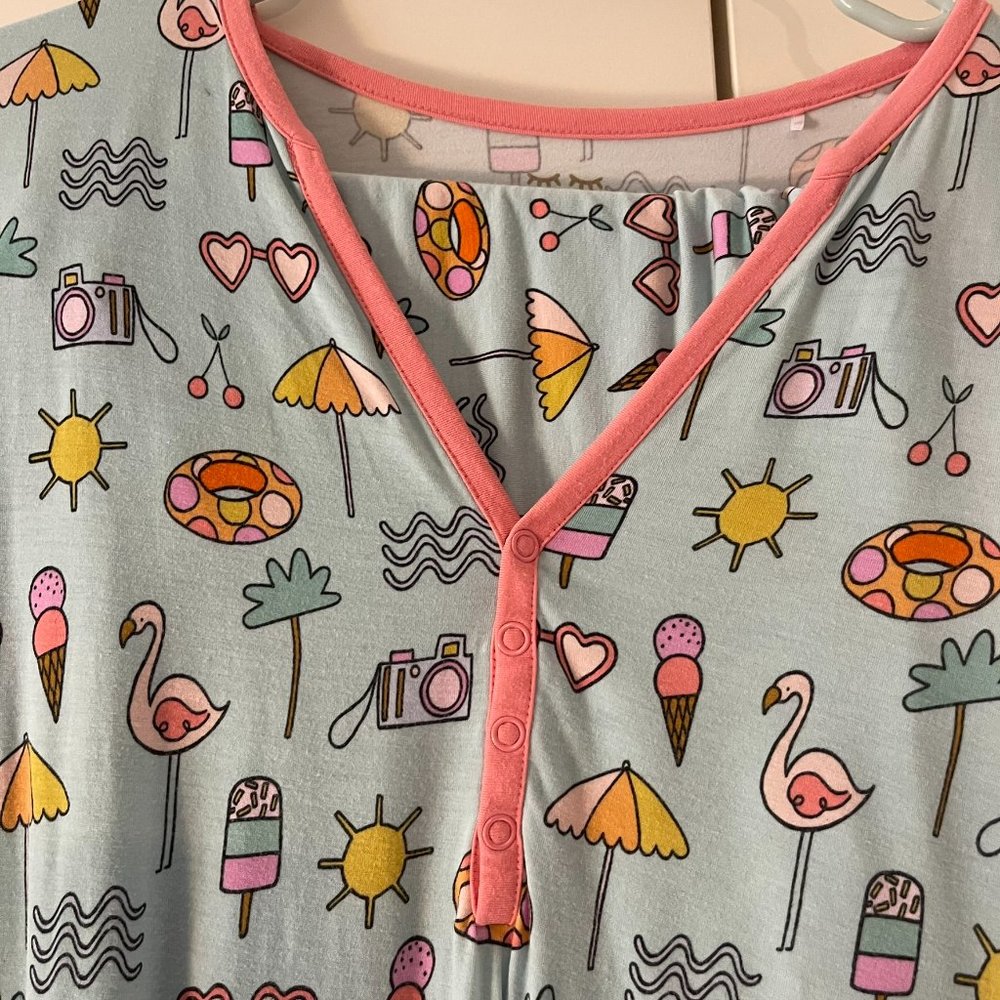 Women's Little Sleepies Pajama Set w/Shorts - Size Large - Good condition